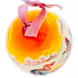 Christmas tree ball made of lime "Winter"