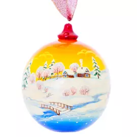 Christmas tree ball made of lime "Winter"