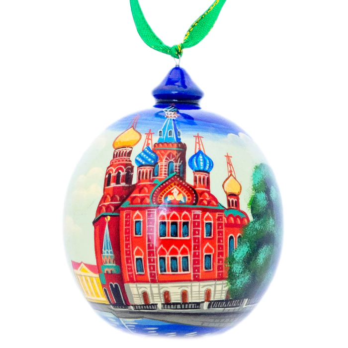 Christmas tree ball made of linden "Saint Petersburg"