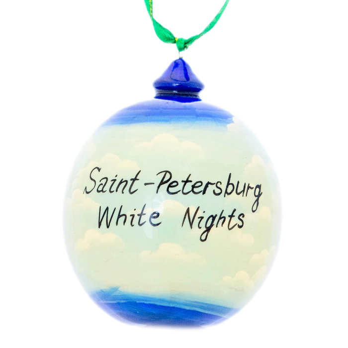 Christmas tree ball made of linden "Saint Petersburg"
