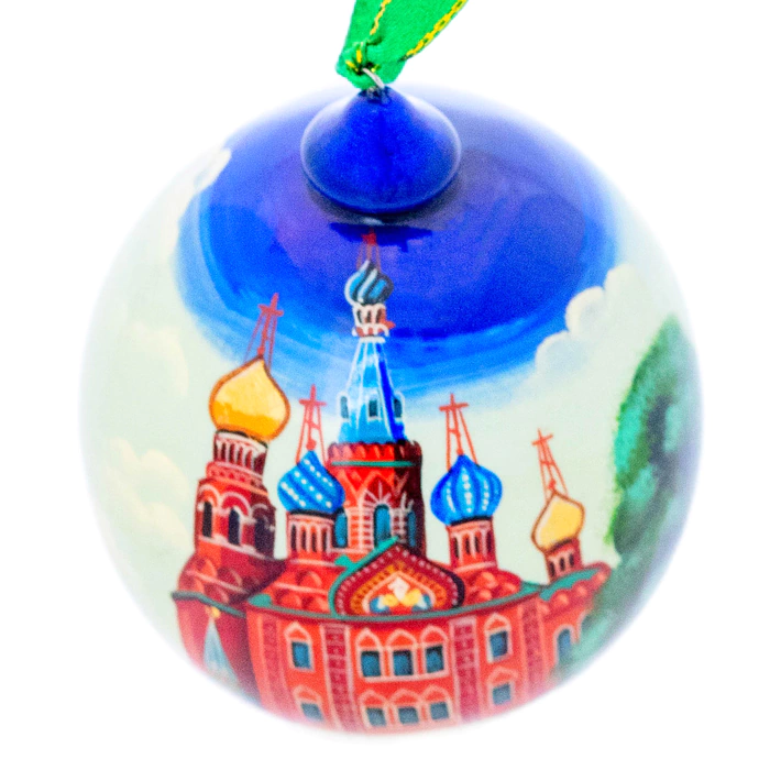Christmas tree ball made of linden "Saint Petersburg"