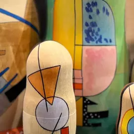 Matryoshka doll for 5 seats "Vasily Kandinsky" (19 cm)