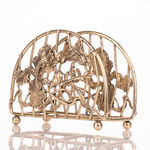 Napkin holder made of brass "Iris"