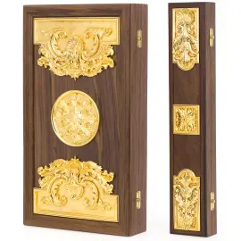 Backgammon made of precious wood "Decorated" Zlatoust