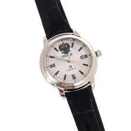 Наручные часы с серебром "Celebrity" с темно-синим ремешком Наручные часы с серебром "Celebrity" с темно-синим ремешком