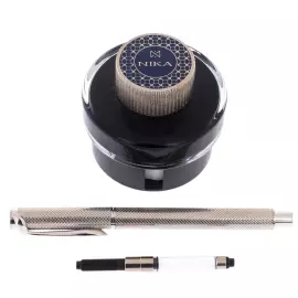 Fountain pen made of gold and silver "Status"