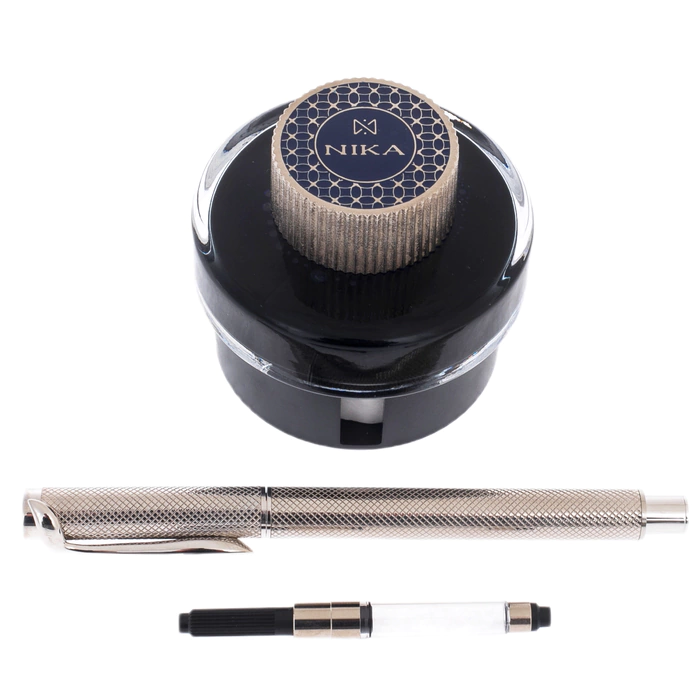 Fountain pen made of gold and silver "Status"