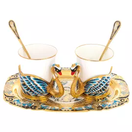 Coffee duo "Swans" for 2 persons, Zlatoust