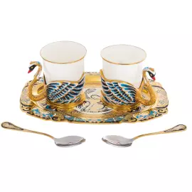 Coffee duo "Swans" for 2 persons, Zlatoust