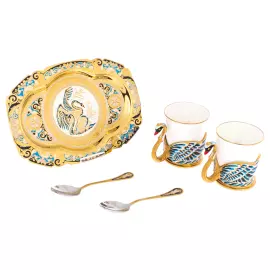 Coffee duo "Swans" for 2 persons, Zlatoust