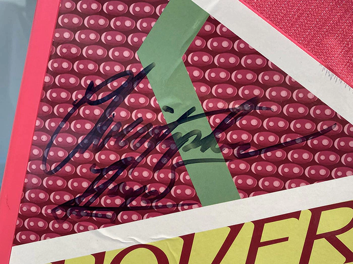 Replica hoverboard from the movie "Back to the Future" signed by actor Christopher Lloyd