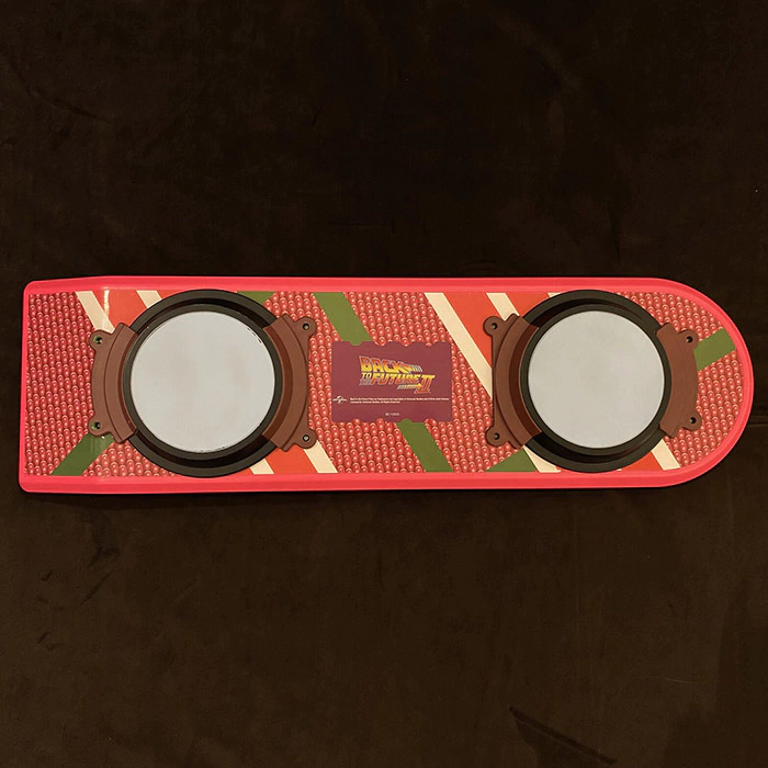 Replica hoverboard from the movie "Back to the Future" signed by actor Christopher Lloyd