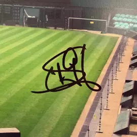 Фото с 3-мя автографами одних из лучших мировых теннисистов Новака Джоковича, Штеффи Графа и Джона Макинроя