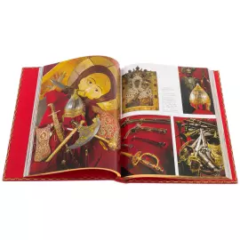 Moscow gift set with book and painting "Putin and Xi Jinping" in a lacquered box, in Chinese