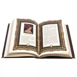 Книга в кожаном переплете "Искусство управления миром. Никколо Макиавелли. О военном искусстве" в коробе