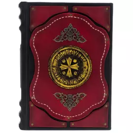 Книга в кожаном переплете "Государь" Макиавелли