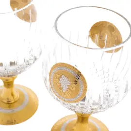 Набор бокалов для коньяка  "Виноград" на 2 персоны, Златоуст