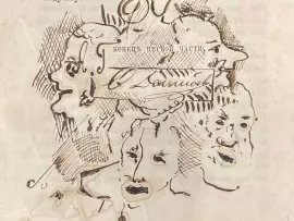 Книга с собственноручным рисунком и автографом писателя Фёдора Достоевского