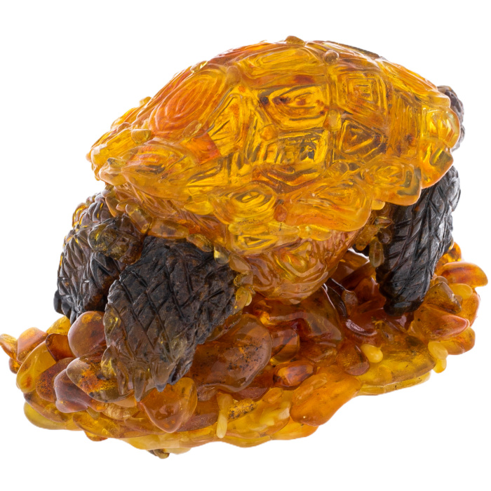 Souvenir box made of amber "Turtle"