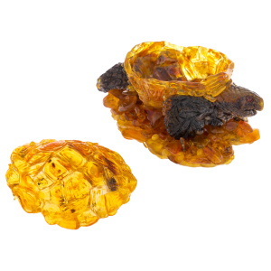 Souvenir box made of amber "Turtle"
