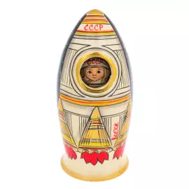 Матрешка на 3 места "Ракета. Космос" 21 см