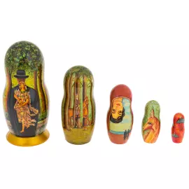 Матрешка на 5 мест "Рене Магритт" 21 см