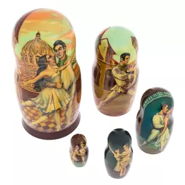 Matryoshka doll for 5 people "Ballet "Romeo and Juliet" 21 cm