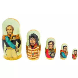 Matryoshka doll for 5 places "1812" 21 cm