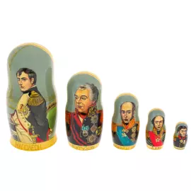 Matryoshka doll for 5 places "1812" 21 cm