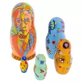 Matryoshka doll for 5 places "Kandinsky" 21 cm