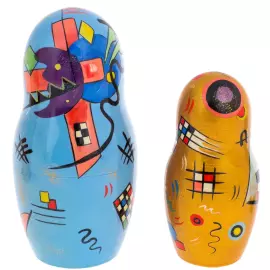 Matryoshka doll for 5 places "Kandinsky" 21 cm