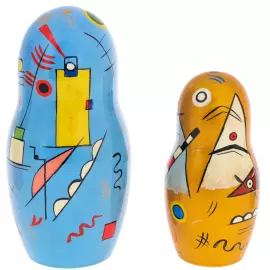Matryoshka doll for 5 places "Kandinsky" 21 cm