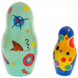 Matryoshka doll for 5 places "Kandinsky" 21 cm