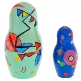 Matryoshka doll for 5 places "Kandinsky" 21 cm