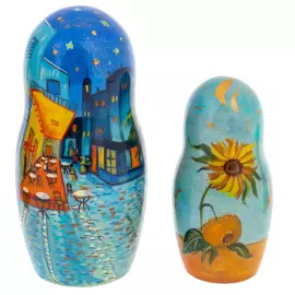 Matryoshka doll for 5 places "Van Gogh" 21 cm