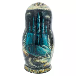 Matryoshka doll for 5 people "Snow Queen" 21 cm