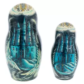 Matryoshka doll for 5 people "Snow Queen" 21 cm