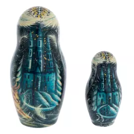 Matryoshka doll for 5 people "Snow Queen" 21 cm