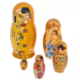 Matryoshka doll for 5 places "Klimt" 18 cm