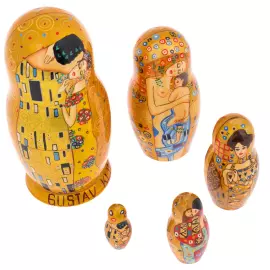Matryoshka doll for 5 places "Klimt" 18 cm