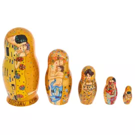 Matryoshka doll for 5 places "Klimt" 18 cm