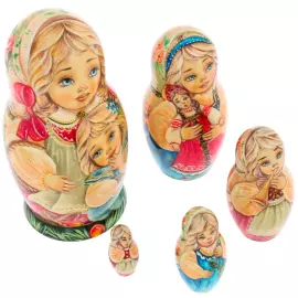 Matryoshka doll for 5 places "Children" 14 cm