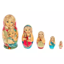 Matryoshka doll for 5 places "Children" 14 cm
