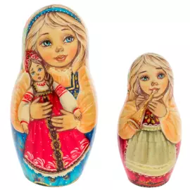 Matryoshka doll for 5 places "Children" 14 cm