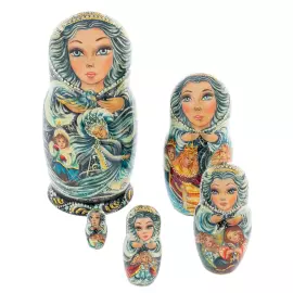 Matryoshka doll for 5 people "Snow Queen" 12.5 cm