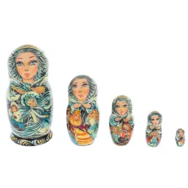 Matryoshka doll for 5 people "Snow Queen" 12.5 cm