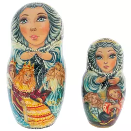 Matryoshka doll for 5 people "Snow Queen" 12.5 cm