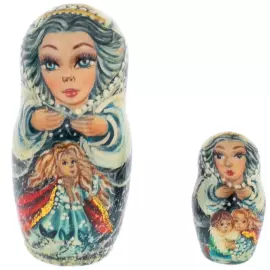 Matryoshka doll for 5 people "Snow Queen" 12.5 cm