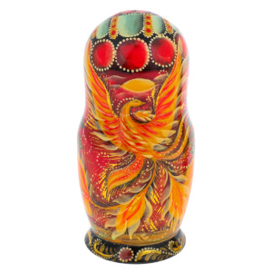 Matryoshka doll for 5 people "Firebird" 12.5 cm