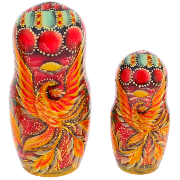 Matryoshka doll for 5 people "Firebird" 12.5 cm